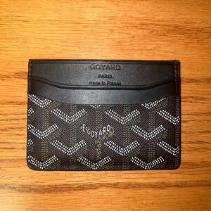 Black Goyard Wallet Cardholder